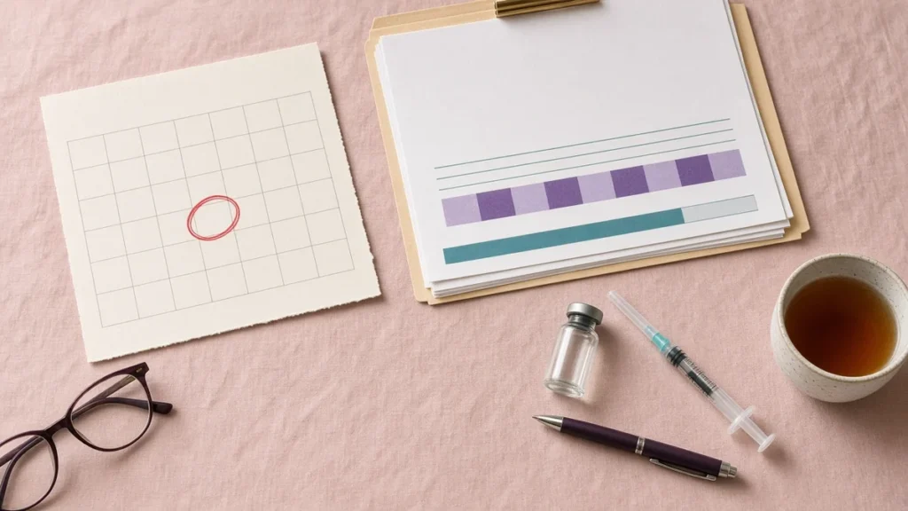 Depo Provera Lawsuit Deadline: November 30, 2026, Who It Covers and What to Gather - depo provera lawsuit deadline Calendar with a circled date, a folder of medical records, an unlabeled vial and a syringe: preparing for the Depo Provera lawsuit deadline